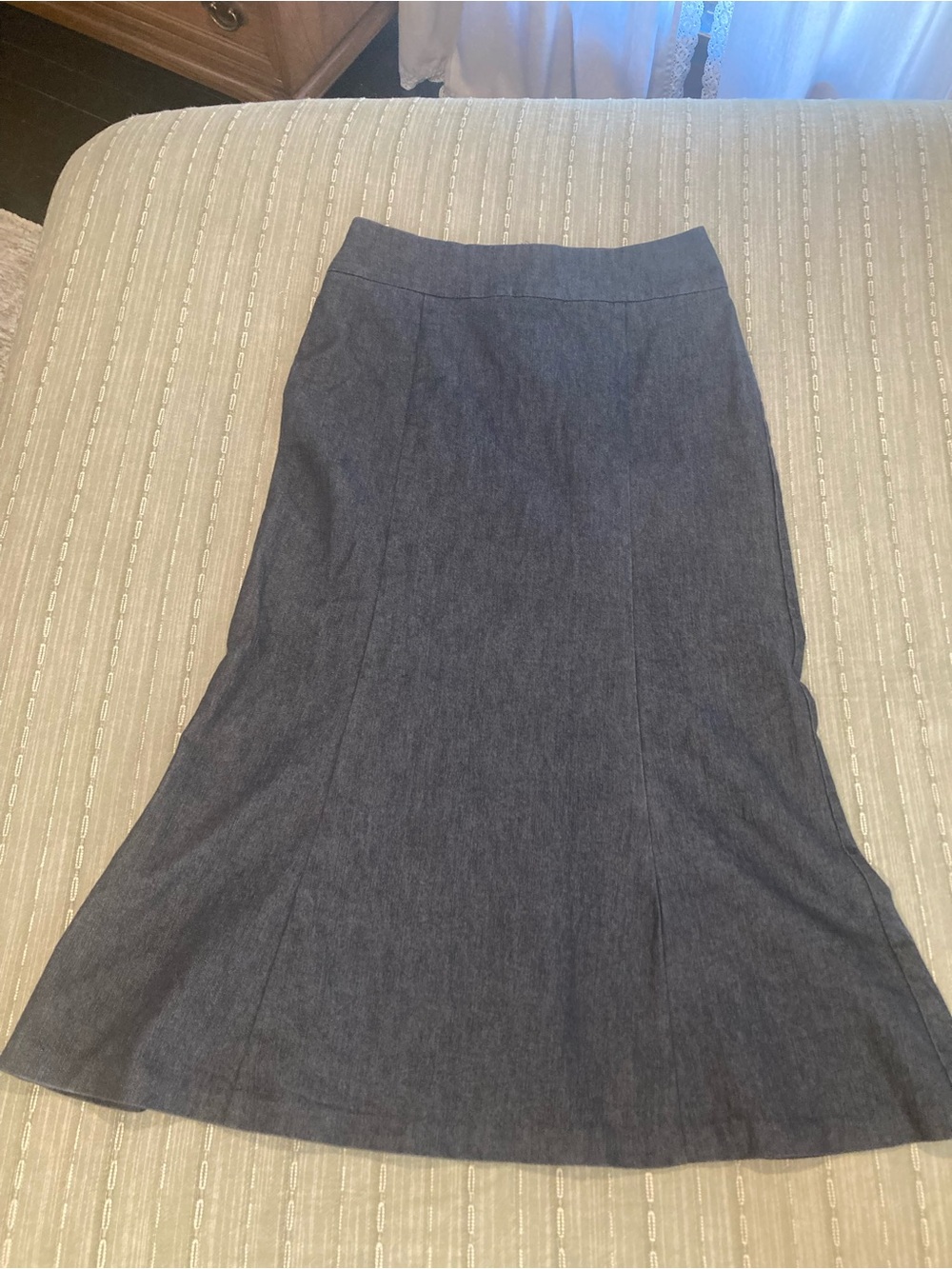 Long Denim Skirt